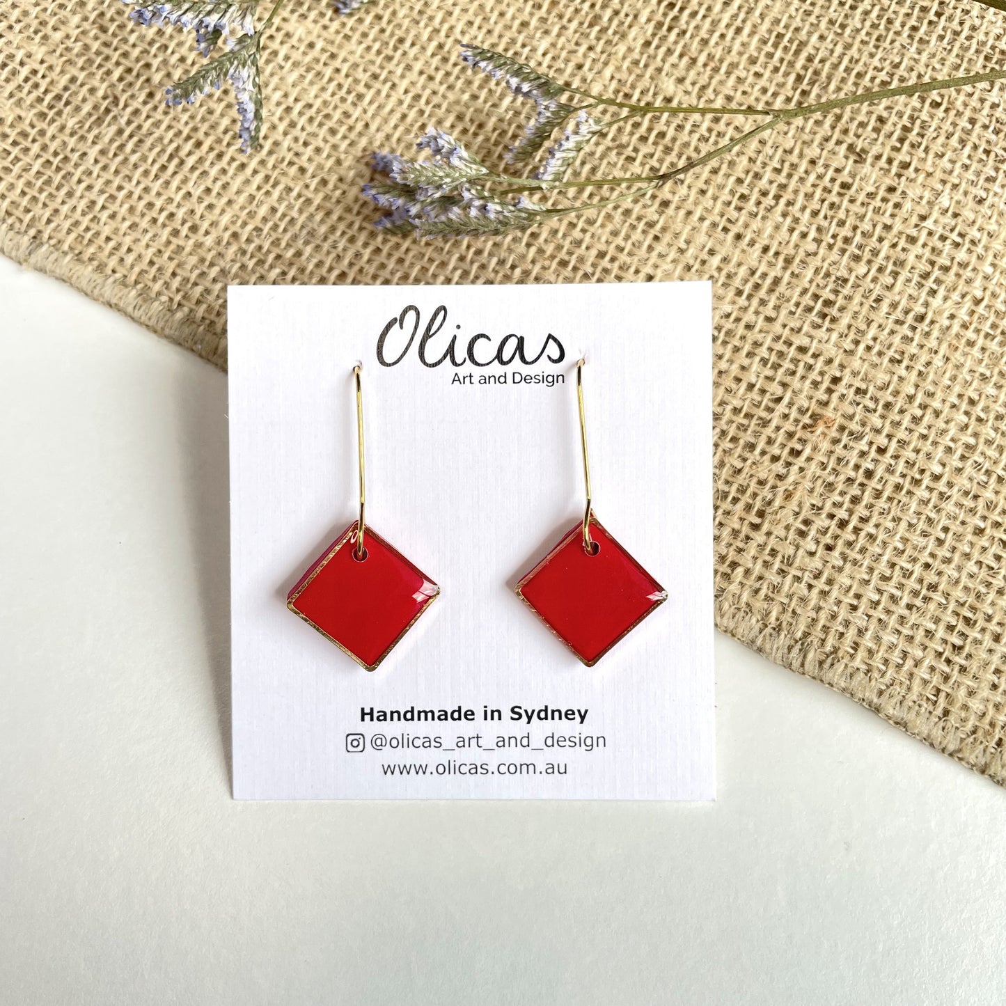 Zara Dangles in Red