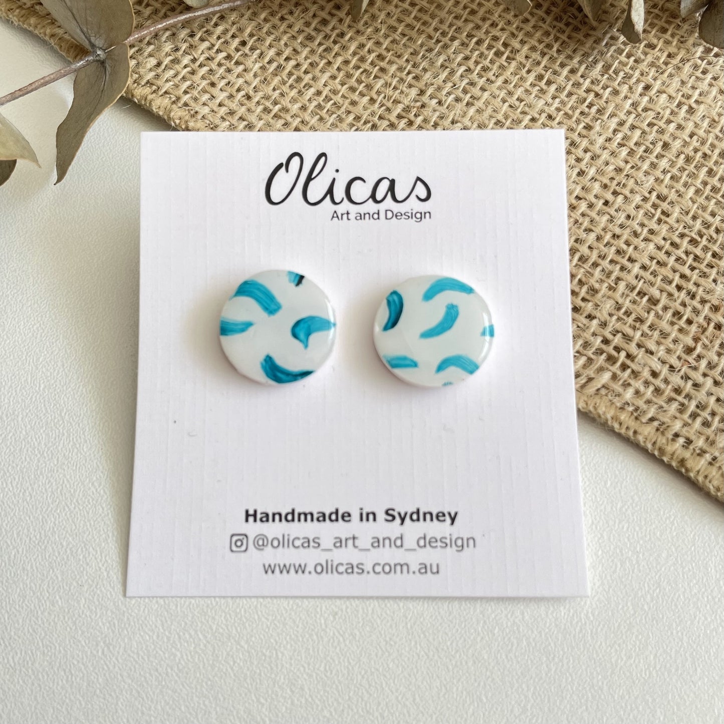 Lola hand painted Studs