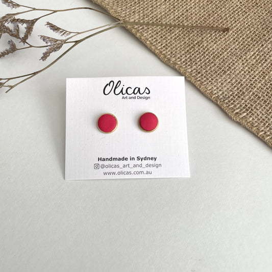 Mia Studs in Pink