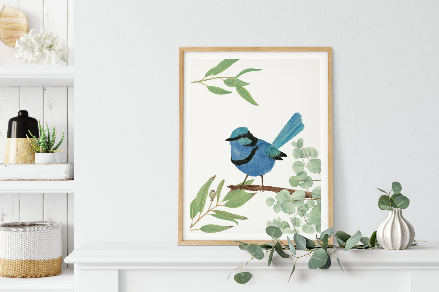 Fairy Wren Watercolour Print