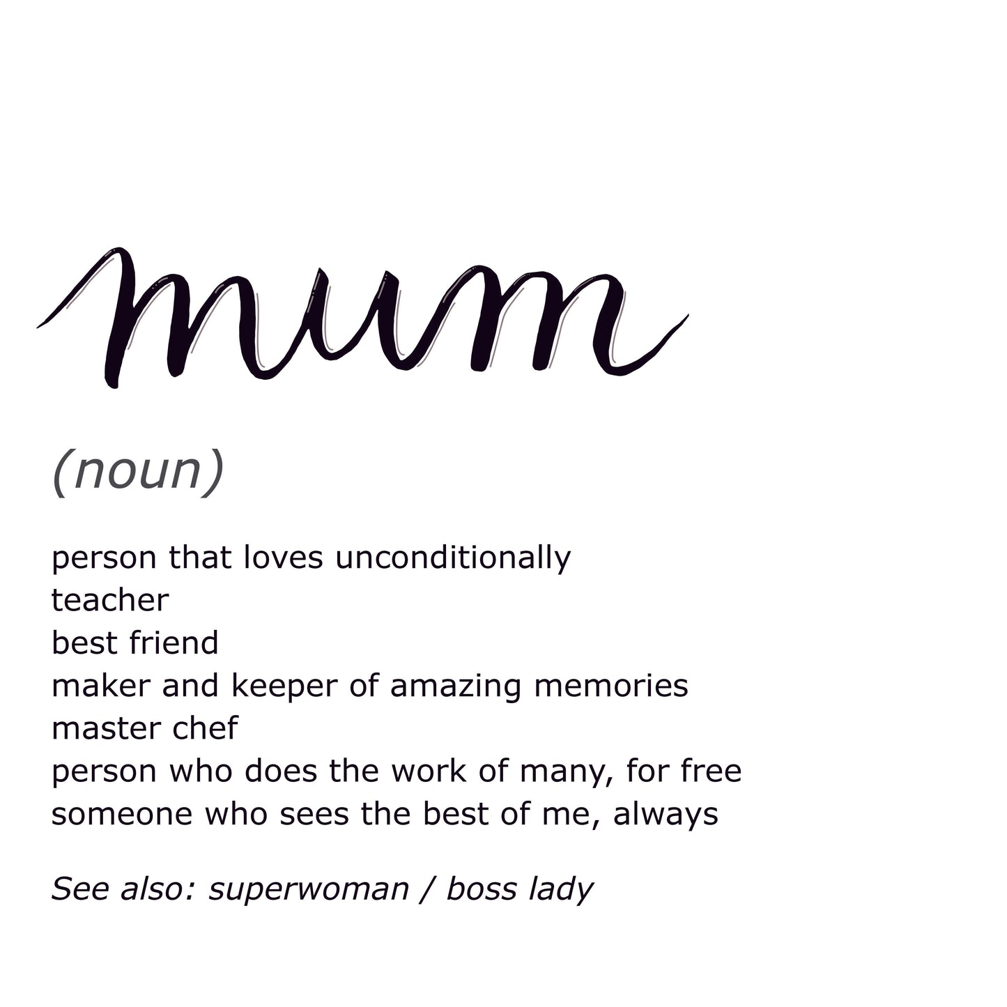 Mum Definition