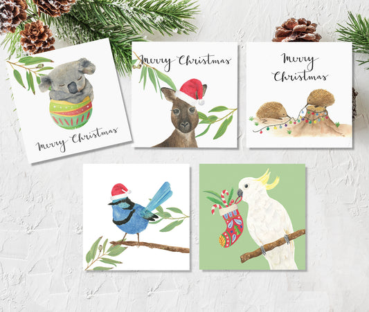 Watercolour Christmas Card Pack of 10