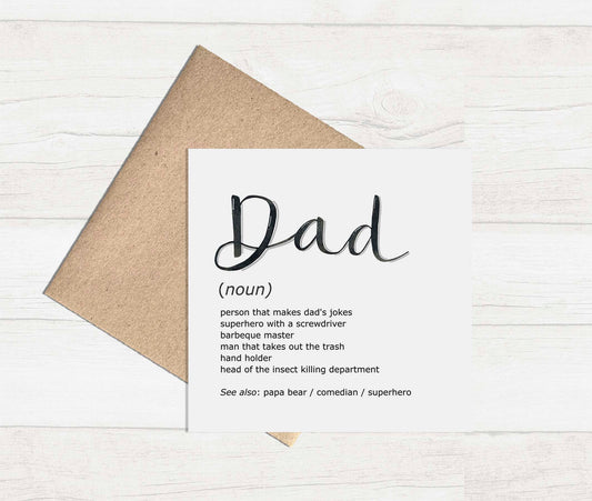 Dad Definition Greeting Card