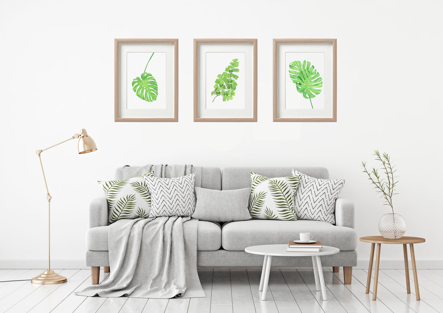 Monstera Leaf Watercolour Print