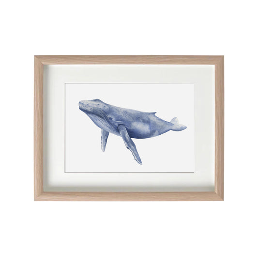 Whale Watercolour Print